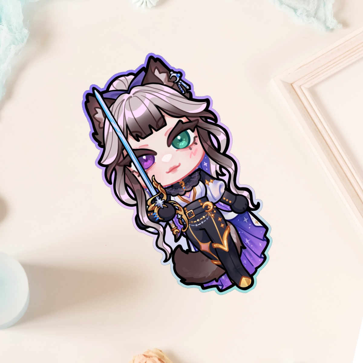 Chibi Selene #3 Sticker by nitchachan