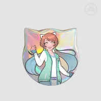 [OC] Kairi Shimizu Cat-Shaped Button Badge