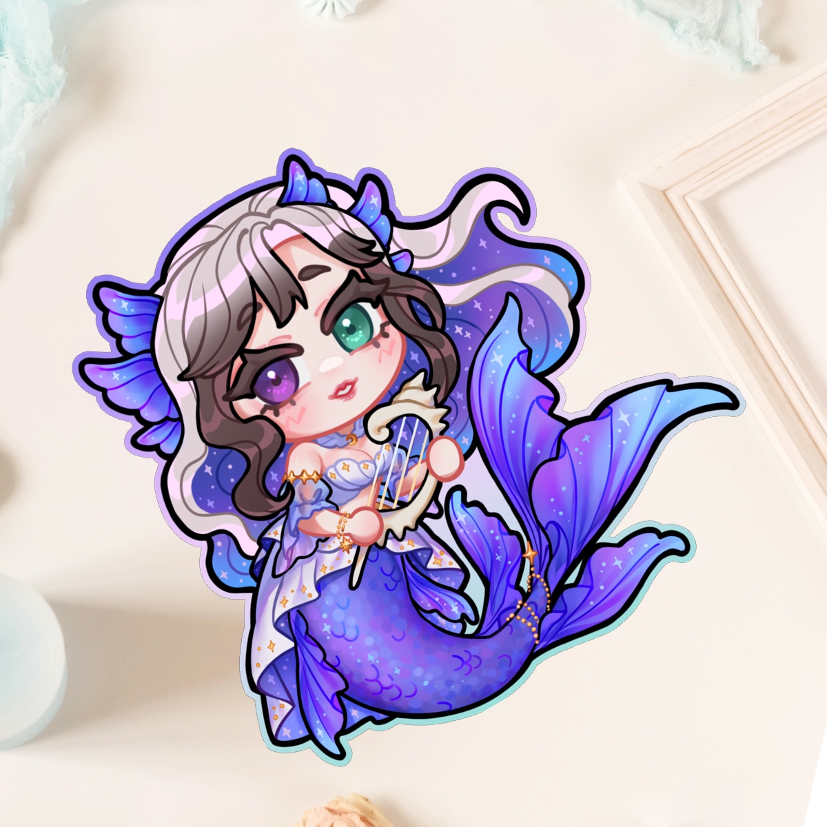Chibi Selene #4 Sticker by nitchachan