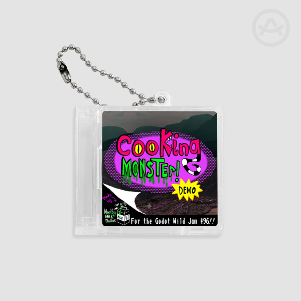 Cooking Monster Demo Disk Keychain