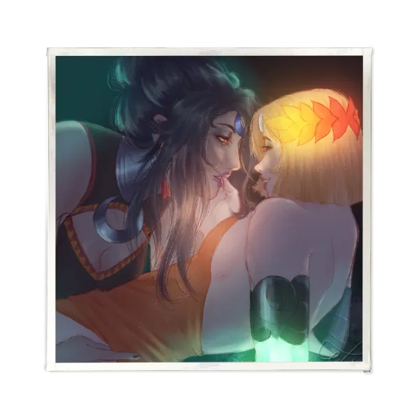 [Hades 2] MelNem Art Board with Silver Frame ⋆.˚ ☾⭒.˚