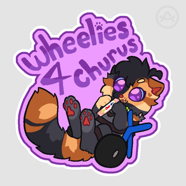 Wheelies 4 Churus Matte Sticker