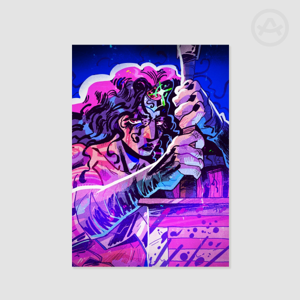 Absolute Wonder Woman - Fight - Super Hero Print A5