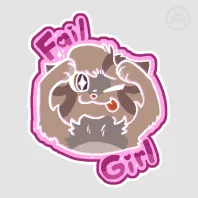 Failgirl Matte Sticker