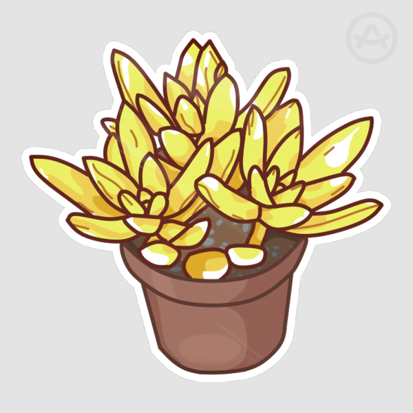 Actual Golden Sedum Sticker (Glossy)
