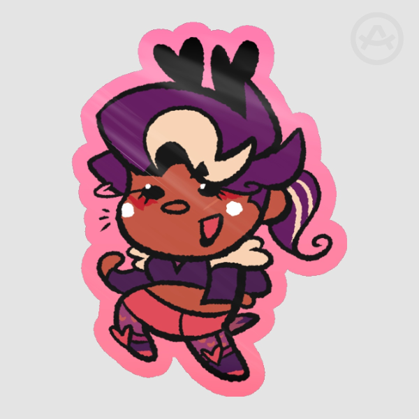 Vera Colorful Bg Die cut Sticker
