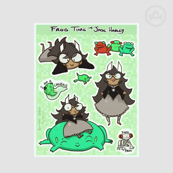 Frog Time Sticker Sheet