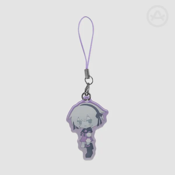 Rose "Low-Poly" Phone Charm