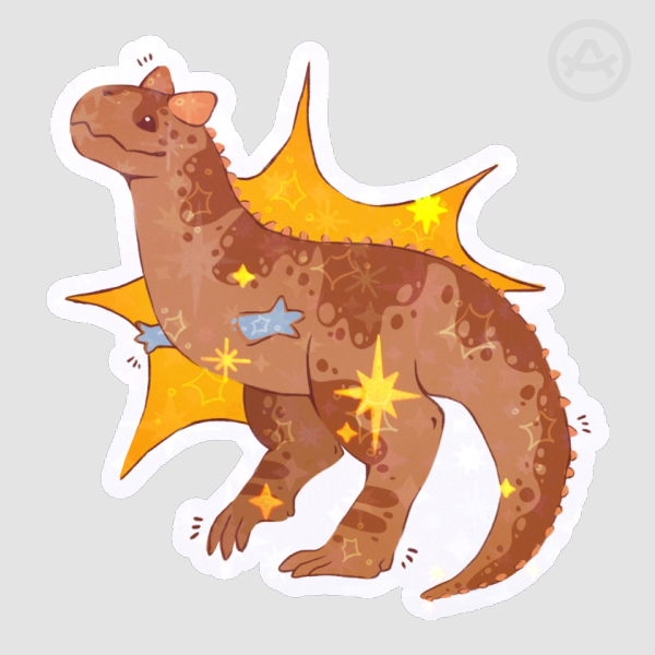 Carnotaurus Star Sticker