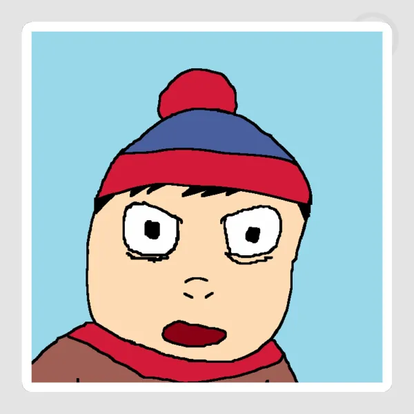 [Shocked Stan] Die-cut Sticker