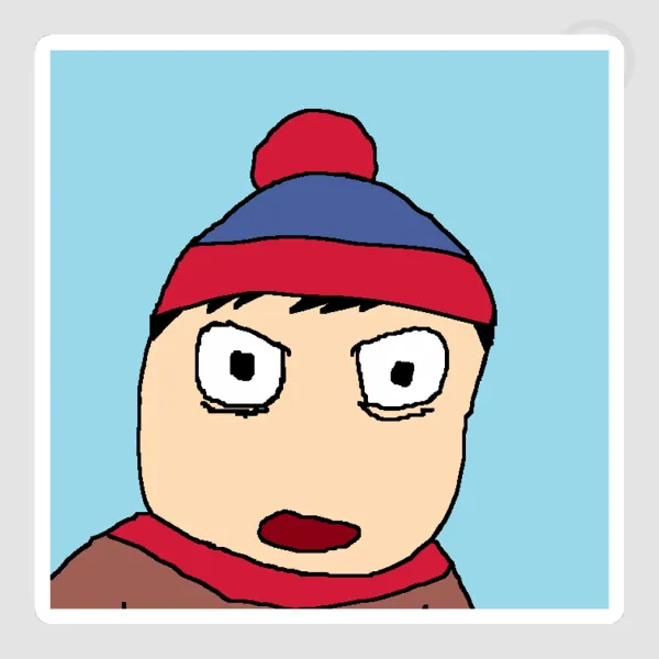 [Shocked Stan] Die-cut Sticker