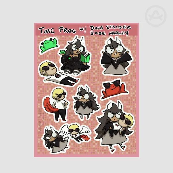 Time Frog Sticker Sheet