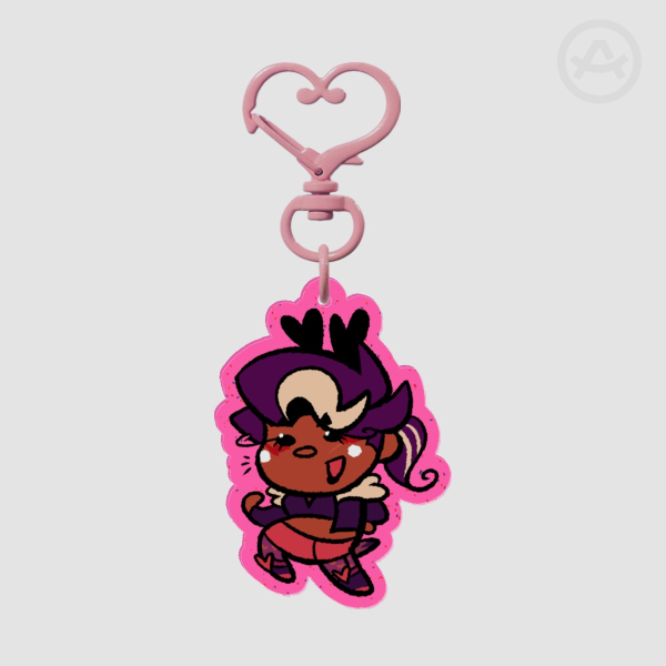 Vera Acrylic Colorful Bg Keychain