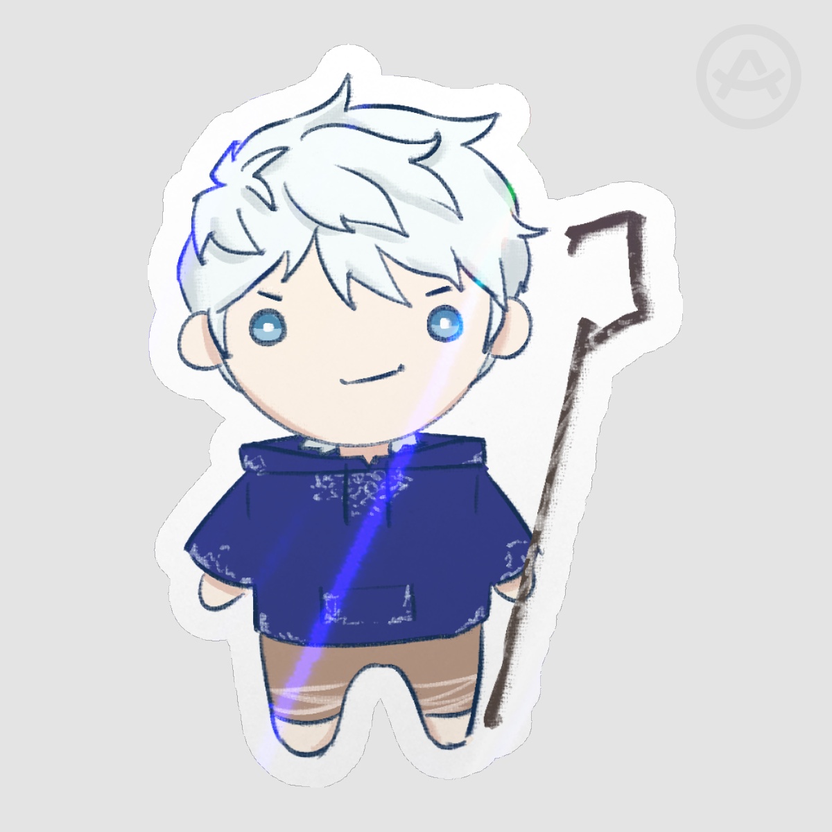 Smirking Jack Frost Sticker
