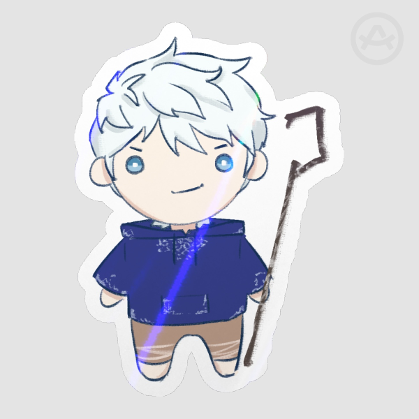 Smirking Jack Frost Sticker