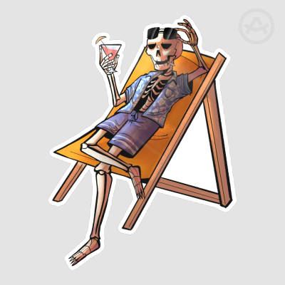 Vacation Ricky Sticker