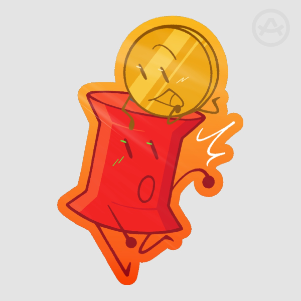 Coinpin Sticker (BFDI)