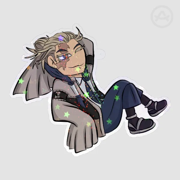 Tamsy Caines Glitter Sticker