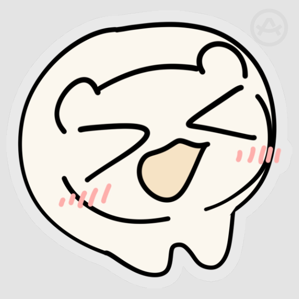 HAPPY Obee Clear PET Vinyl Sticker