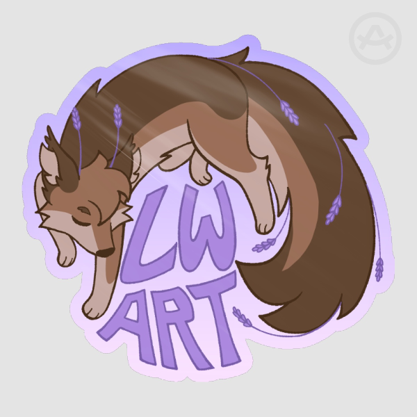 LavenderWolf Sticker