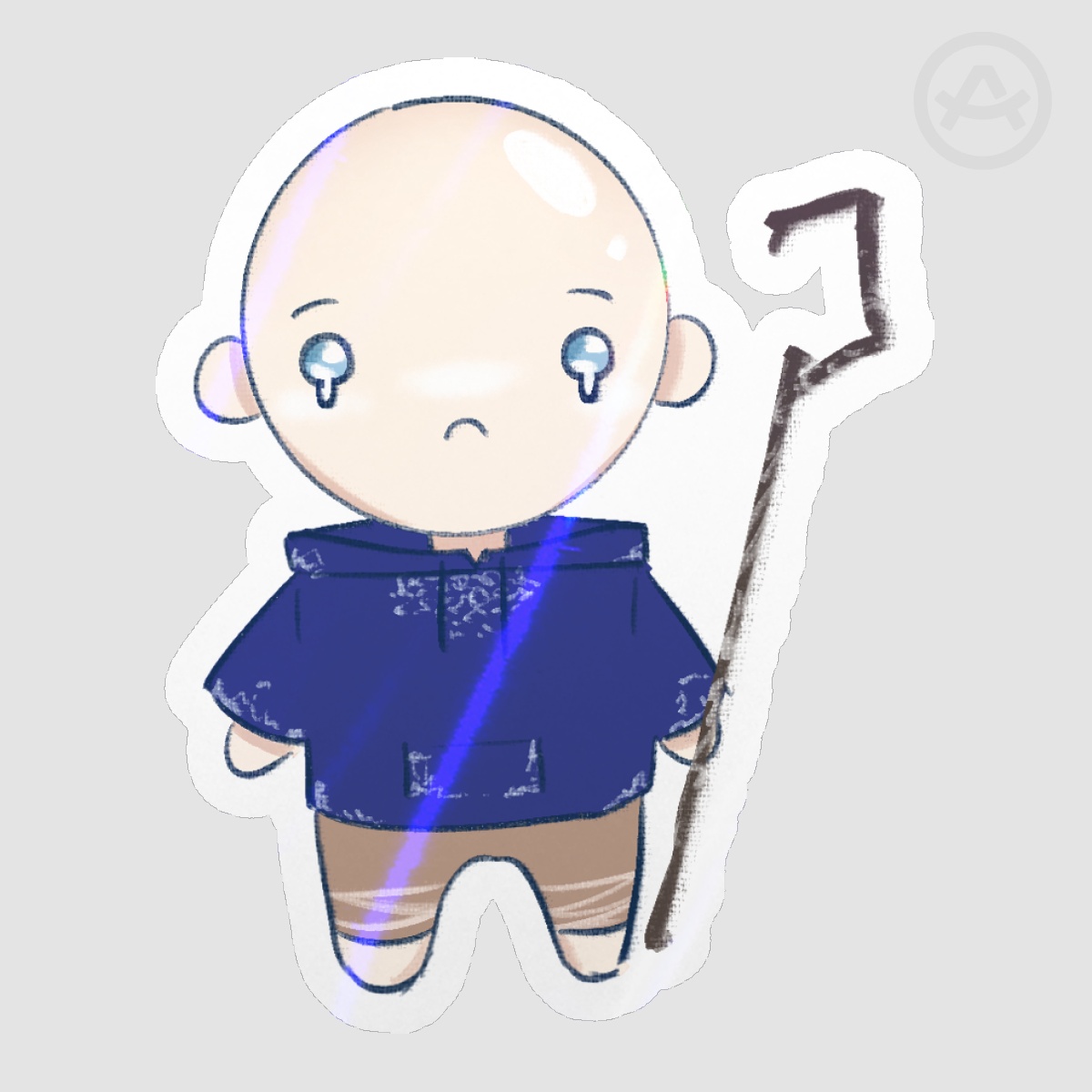 Bald Jack Frost Sticker