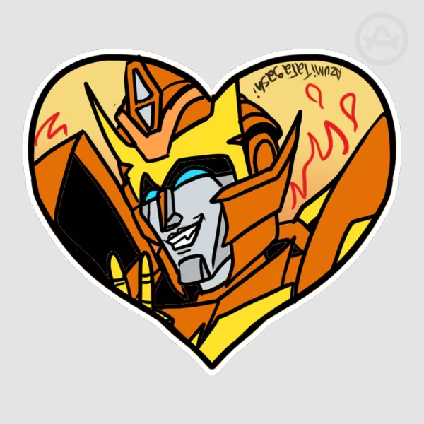 Rodimus Prime IDW Heart Sticker