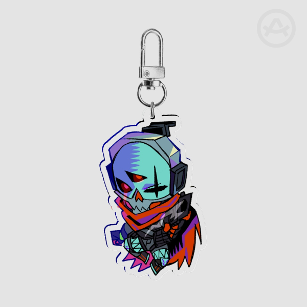 Chibi Skullvolver Acrylic Keychain