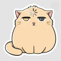 404 the cat [ OC ] - Loading Sticker
