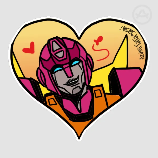 Hot Rod Heart Stickers