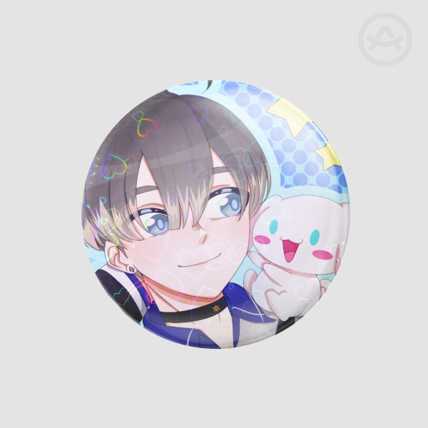 Mikoto Kayano and Cinnamoroll (Button Pins)