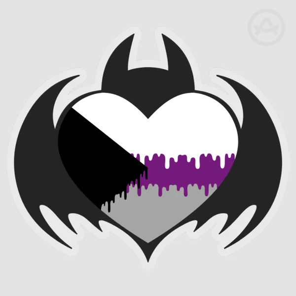 Bat Heart [DemiAce] Sticker