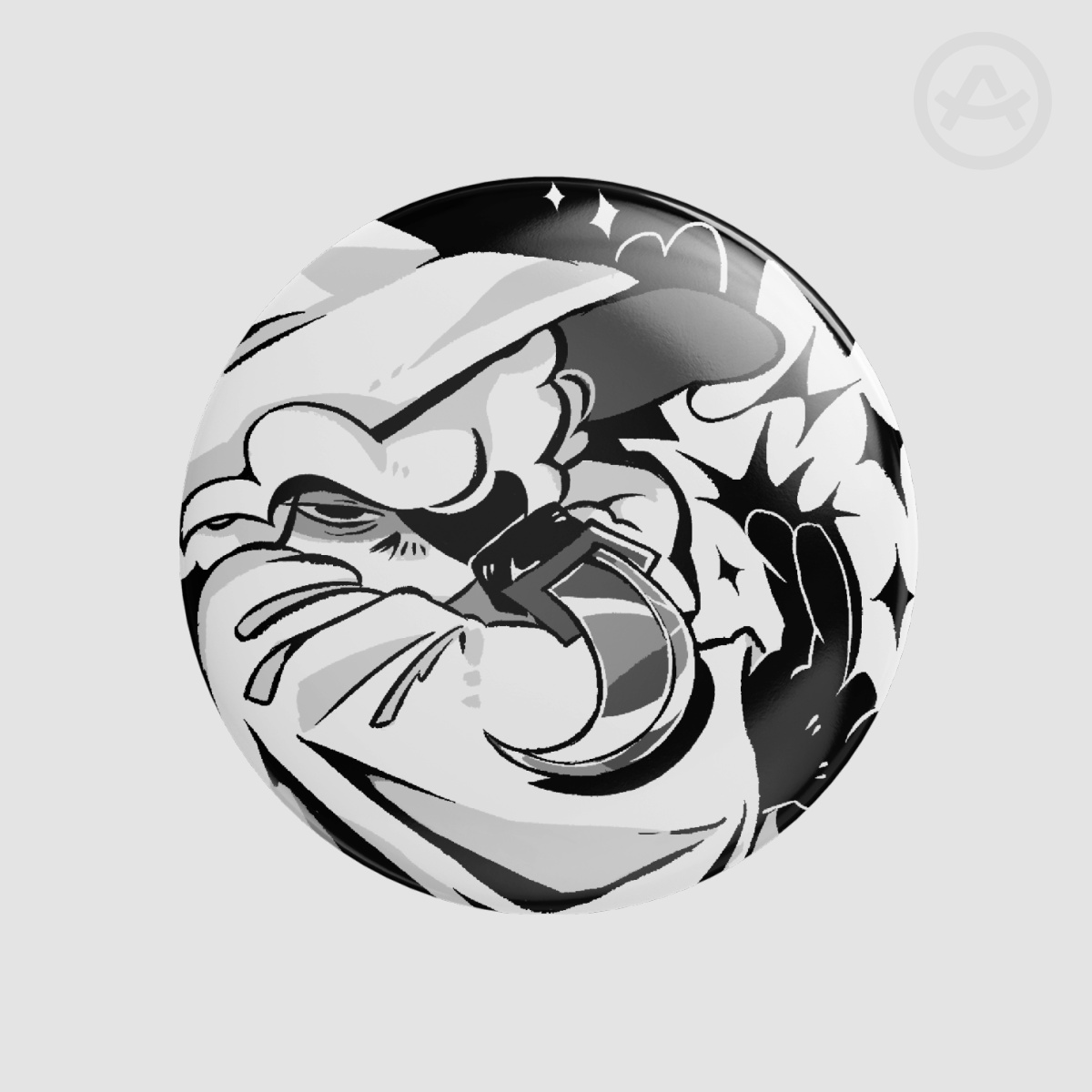 (Glossy) Siffrin Button Pin/Badge