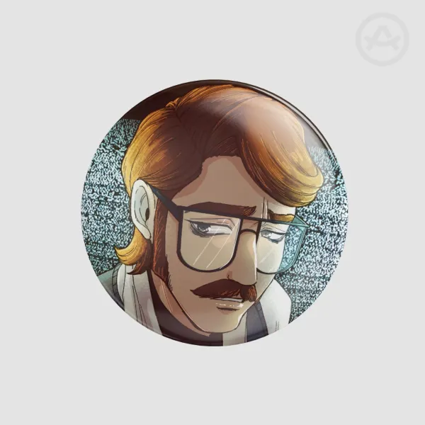 Trevor Hills Round Badge (Button Pin)