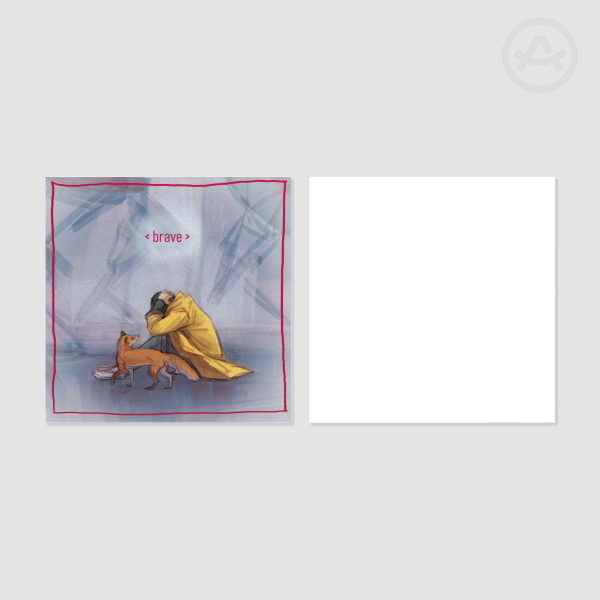 Fox Grace (Mini Square Print)