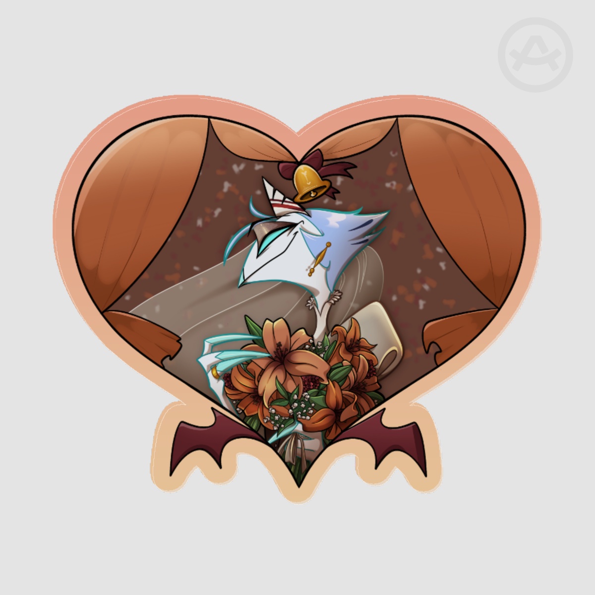 Andrealphus | Acrylic Pin || Wedding Hell-a-Collab