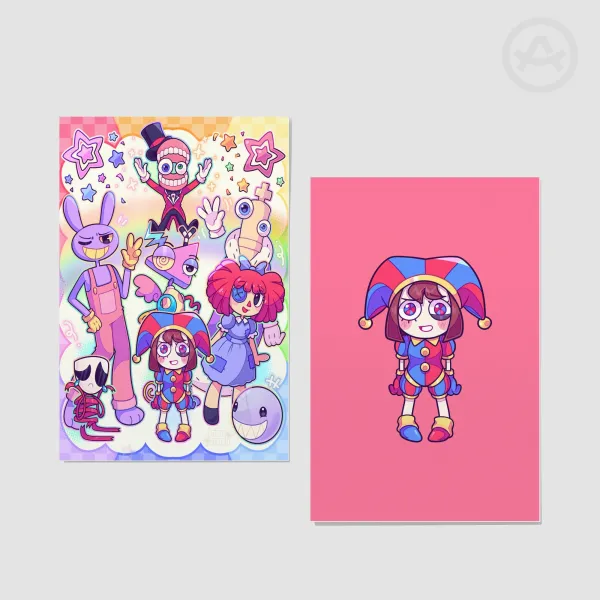 The amazing digital circus postcard Pomni