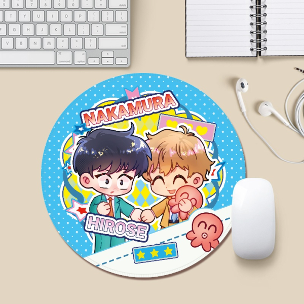 Gambare Nakamura Kun // go for it nakamura kun Round Mouse Pad