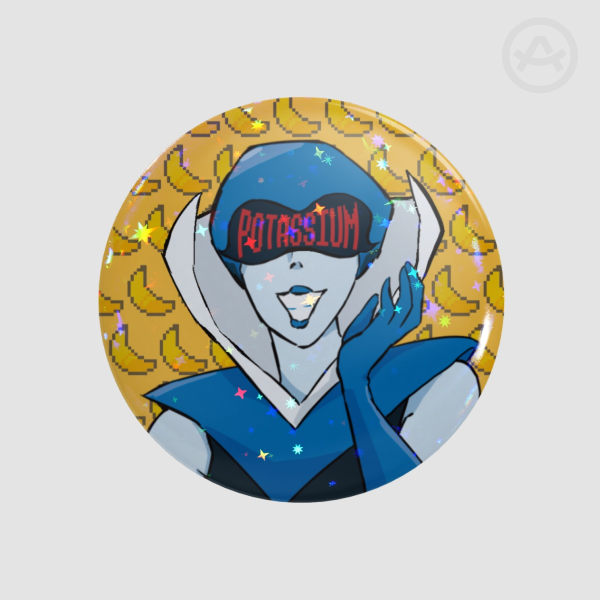 Queen button pin
