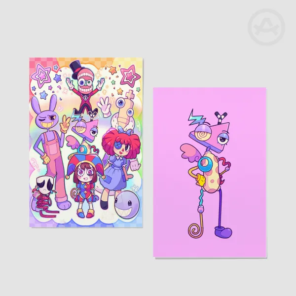 The amazing digital circus postcard Zooble