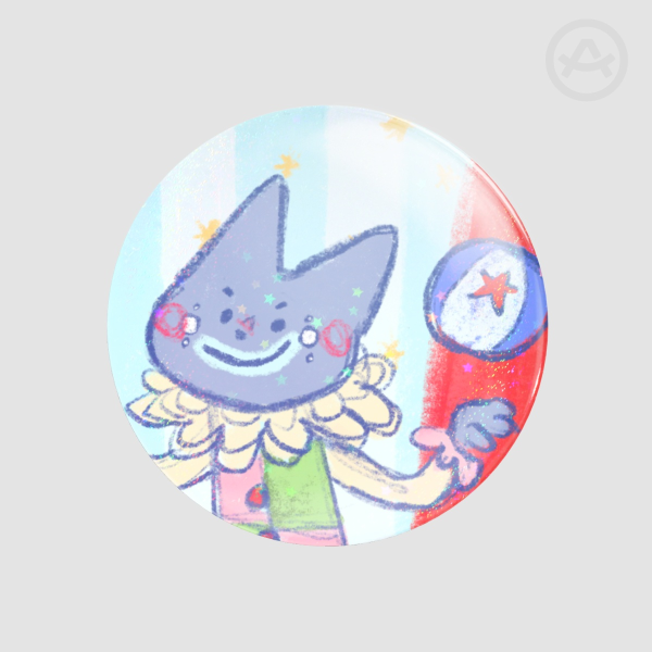 Carnival cat Badges (Button Pins)