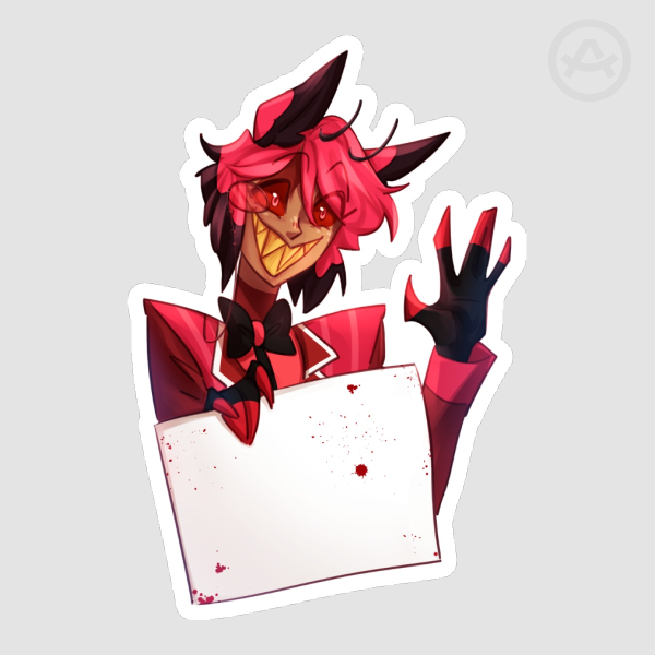 Alastor Sticker - write your own text