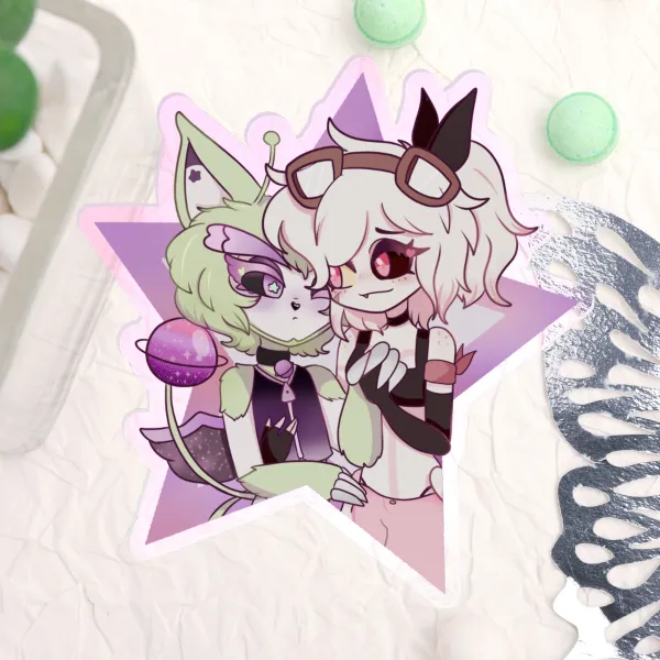 Huskerdust | Angel Dust and Husk LIMITED pin | alien husk au