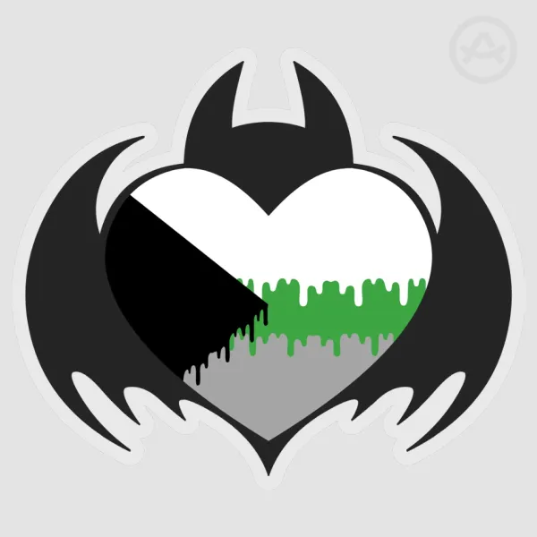Bat Heart [DemiRom] Sticker