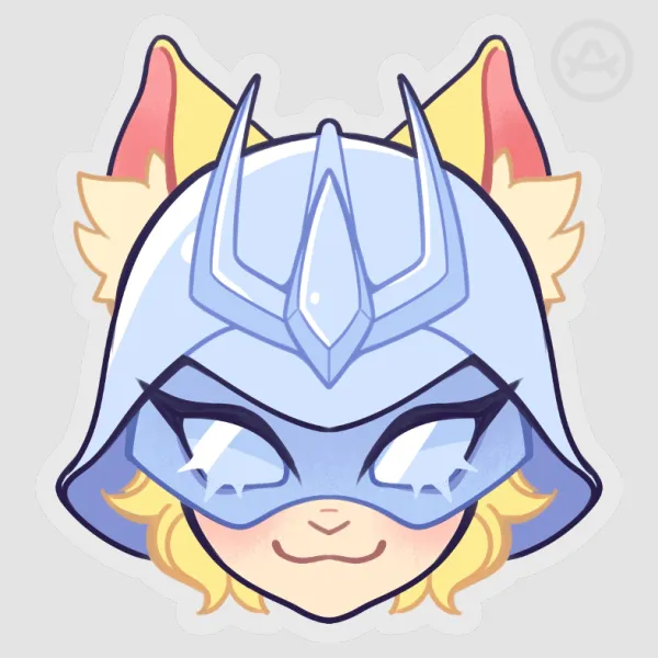 Kitty Char Clear Vinyl Sticker