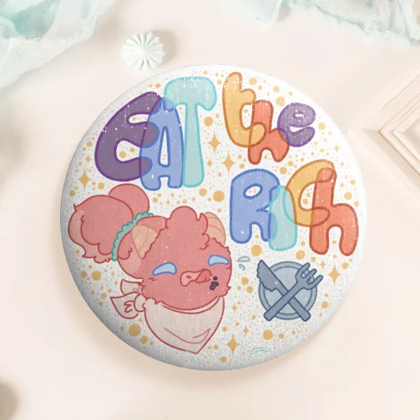 E.T.R Round Button Badge