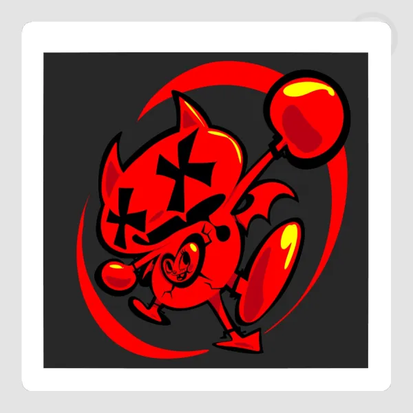 POOPFART LOGO STICKER (7.7cm sticker)