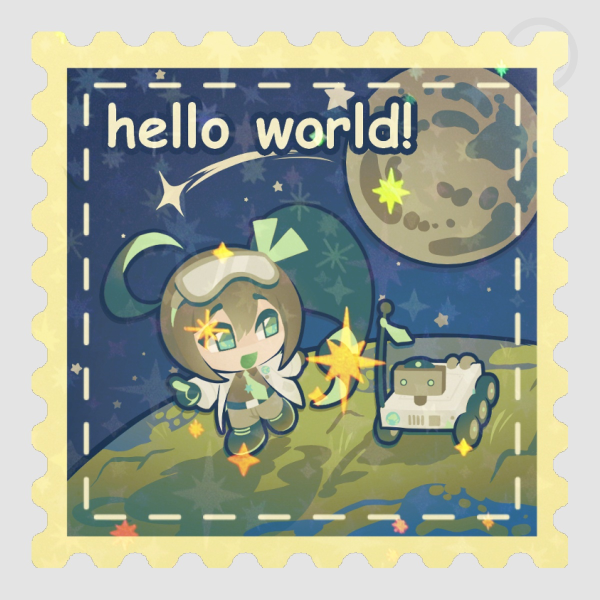 AIBU Stamp Styled Holo Sticker