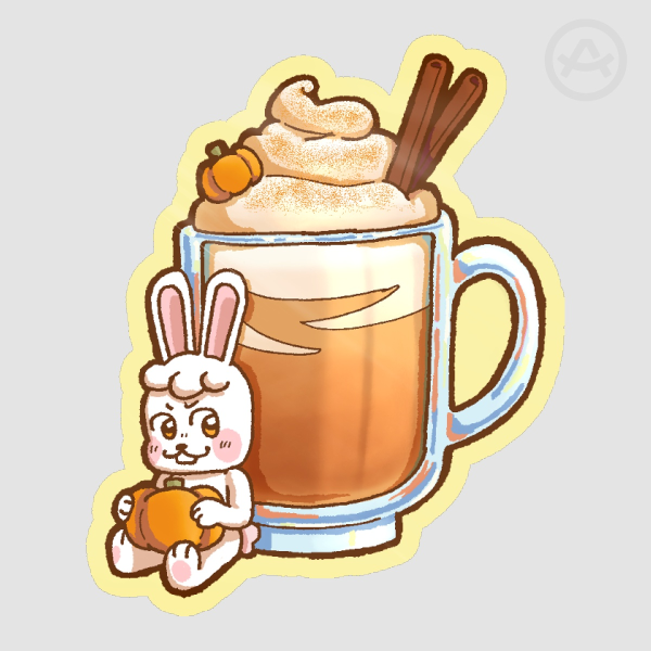 Stray Kids SKZOO Leebit Lee Know Pumpkin Spice Latte Die Cut Stickers