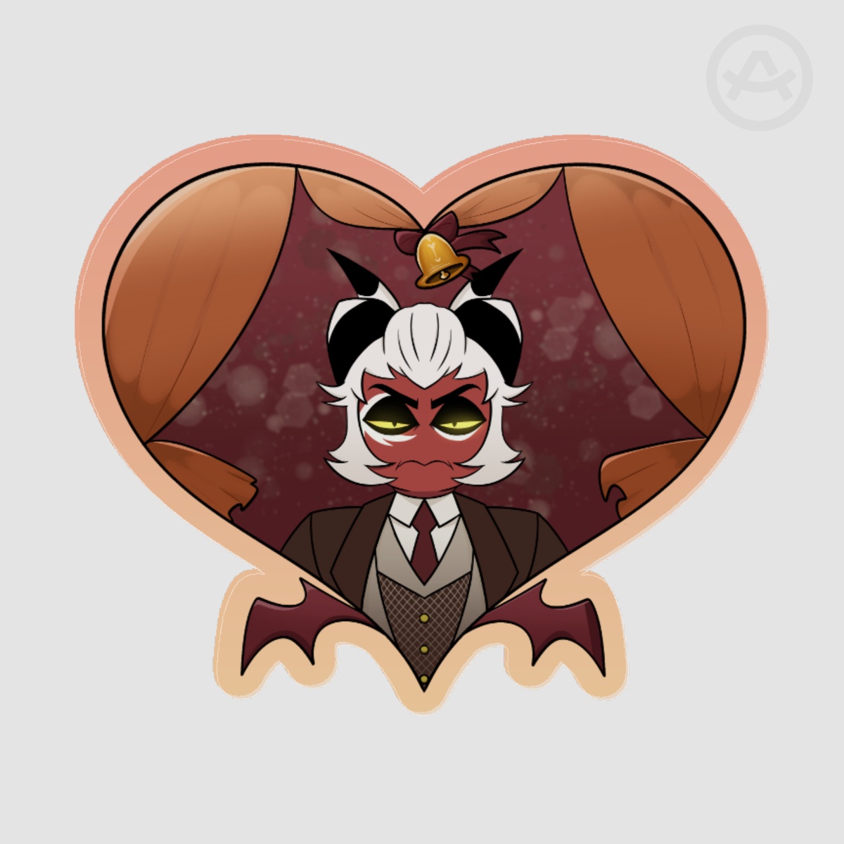Crimson Acrylic Pins || Wedding Hell-a-Collab