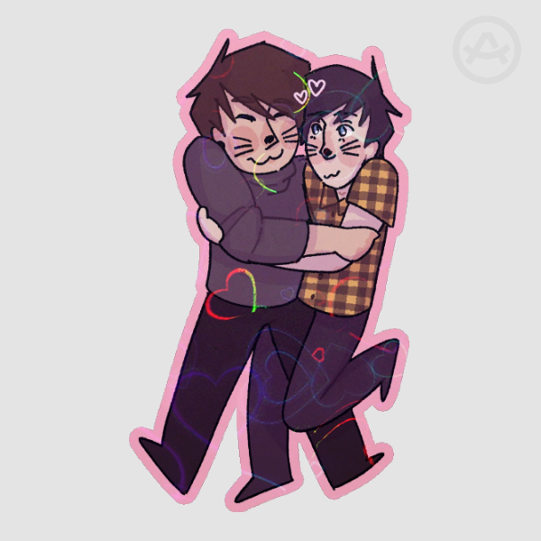 phil is not on fire holo sticker
